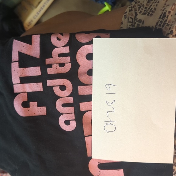 Fitz and the Tantrums Vintage Concert Tee Black With Pink Lettering Large - Picture 8 of 8